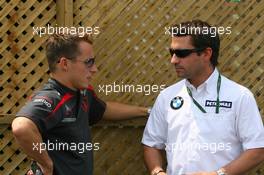 08.06.2007 Montreal, Canada,  Christian Klien (AUT), Test Driver, Honda Racing F1 Team and Timo Glock (GER), Test Driver, BMW Sauber F1 Team - Formula 1 World Championship, Rd 6, Canadian Grand Prix, Friday Practice