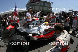 10.06.2007 Montreal, Canada,  Lewis Hamilton (GBR), McLaren Mercedes - Formula 1 World Championship, Rd 6, Canadian Grand Prix, Sunday Pre-Race Grid