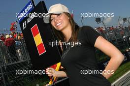 10.06.2007 Montreal, Canada,  Grid girl - Formula 1 World Championship, Rd 6, Canadian Grand Prix, Sunday Grid Girl