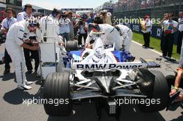 10.06.2007 Montreal, Canada,  Robert Kubica (POL), BMW Sauber F1 Team, F1.07 - Formula 1 World Championship, Rd 6, Canadian Grand Prix, Sunday Pre-Race Grid