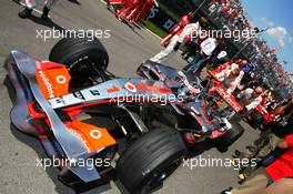 10.06.2007 Montreal, Canada,  Fernando Alonso (ESP), McLaren Mercedes, MP4-22 - Formula 1 World Championship, Rd 6, Canadian Grand Prix, Sunday Pre-Race Grid
