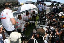 10.06.2007 Montreal, Canada,  Lewis Hamilton (GBR), McLaren Mercedes - Formula 1 World Championship, Rd 6, Canadian Grand Prix, Sunday Pre-Race Grid
