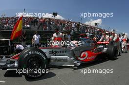 10.06.2007 Montreal, Canada,  Fernando Alonso (ESP), McLaren Mercedes - Formula 1 World Championship, Rd 6, Canadian Grand Prix, Sunday Pre-Race Grid