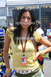 10.06.2007 Montreal, Canada,  Elisabetta Gregoraci (ITA), Lingerie Model - Formula 1 World Championship, Rd 6, Canadian Grand Prix, Sunday Pre-Race Grid