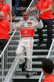 10.06.2007 Montreal, Canada,  Lewis Hamilton (GBR), McLaren Mercedes - Formula 1 World Championship, Rd 6, Canadian Grand Prix, Sunday Podium