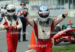 10.06.2007 Montreal, Canada,  Takuma Sato (JPN), Super Aguri F1 - Formula 1 World Championship, Rd 6, Canadian Grand Prix, Sunday Podium