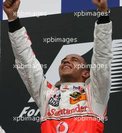 10.06.2007 Montreal, Canada,  Winner, 1st, Lewis Hamilton (GBR), McLaren Mercedes, MP4-22 - Formula 1 World Championship, Rd 6, Canadian Grand Prix, Sunday Podium