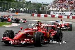 10.06.2007 Montreal, Canada,  Kimi Raikkonen (FIN), Räikkönen, Scuderia Ferrari - Formula 1 World Championship, Rd 6, Canadian Grand Prix, Sunday Race