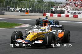 10.06.2007 Montreal, Canada,  Giancarlo Fisichella (ITA), Renault F1 Team - Formula 1 World Championship, Rd 6, Canadian Grand Prix, Sunday Race