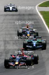 10.06.2007 Montreal, Canada,  Vitantonio Liuzzi (ITA), Scuderia Toro Rosso, STR02 and Rubens Barrichello (BRA), Honda Racing F1 Team, RA107 - Formula 1 World Championship, Rd 6, Canadian Grand Prix, Sunday Race