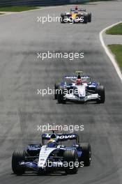 10.06.2007 Montreal, Canada,  Nico Rosberg (GER), WilliamsF1 Team, FW29 and Robert Kubica (POL), BMW Sauber F1 Team, F1.07 - Formula 1 World Championship, Rd 6, Canadian Grand Prix, Sunday Race