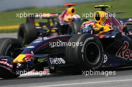 10.06.2007 Montreal, Canada,  Mark Webber (AUS), Red Bull Racing, RB3 and David Coulthard (GBR), Red Bull Racing, RB3 - Formula 1 World Championship, Rd 6, Canadian Grand Prix, Sunday Race