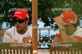 09.06.2007 Montreal, Canada,  Felipe Massa (BRA), Scuderia Ferrari with his brother - Formula 1 World Championship, Rd 6, Canadian Grand Prix, Saturday
