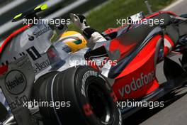 09.06.2007 Montreal, Canada,  Lewis Hamilton (GBR), McLaren Mercedes celebrates his first pole position - Formula 1 World Championship, Rd 6, Canadian Grand Prix, Saturday Qualifying