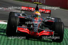 09.06.2007 Montreal, Canada,  Lewis Hamilton (GBR), McLaren Mercedes, cuts the chicane - Formula 1 World Championship, Rd 6, Canadian Grand Prix, Saturday Practice