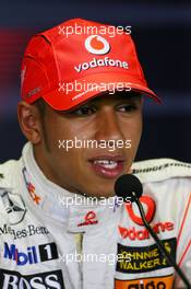 09.06.2007 Montreal, Canada,  Lewis Hamilton (GBR), McLaren Mercedes - Formula 1 World Championship, Rd 6, Canadian Grand Prix, Saturday Press Conference