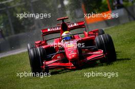 09.06.2007 Montreal, Canada,  Felipe Massa (BRA), Scuderia Ferrari, F2007, takes an alternative route around the circuit - Formula 1 World Championship, Rd 6, Canadian Grand Prix, Saturday Practice