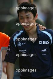 05.10.2007 Shanghai, China,  Kazuki Nakajima (JPN), Test Driver, Williams F1 Team - Formula 1 World Championship, Rd 16, Chinese Grand Prix, Friday