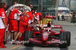 05.10.2007 Shanghai, China,  Kimi Raikkonen (FIN), Räikkönen, Scuderia Ferrari, F2007 - Formula 1 World Championship, Rd 16, Chinese Grand Prix, Friday Practice