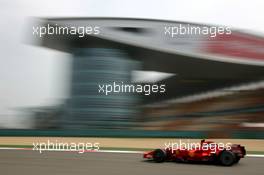 05.10.2007 Shanghai, China,  Kimi Raikkonen (FIN), Räikkönen, Scuderia Ferrari, F2007 - Formula 1 World Championship, Rd 16, Chinese Grand Prix, Friday Practice