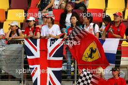 05.10.2007 Shanghai, China,  Fans at the circuit - Formula 1 World Championship, Rd 16, Chinese Grand Prix, Friday Practice