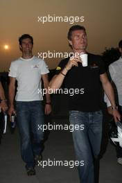 05.10.2007 Shanghai, China,  Mark Webber (AUS), Red Bull Racing and David Coulthard (GBR), Red Bull Racing - Formula 1 World Championship, Rd 16, Chinese Grand Prix, Friday