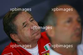 05.10.2007 Shanghai, China,  Jean Todt (FRA), Scuderia Ferrari, Ferrari CEO and Ron Dennis (GBR), McLaren, Team Principal, Chairman - Formula 1 World Championship, Rd 16, Chinese Grand Prix, Friday Press Conference