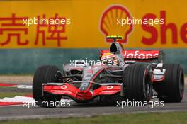 05.10.2007 Shanghai, China,  Lewis Hamilton (GBR), McLaren Mercedes, MP4-22 - Formula 1 World Championship, Rd 16, Chinese Grand Prix, Friday Practice