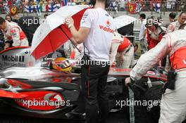 07.10.2007 Shanghai, China,  Lewis Hamilton (GBR), McLaren Mercedes - Formula 1 World Championship, Rd 16, Chinese Grand Prix, Sunday Pre-Race Grid