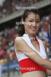 07.10.2007 Shanghai, China,  Grid girl - Formula 1 World Championship, Rd 16, Chinese Grand Prix, Sunday Grid Girl