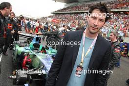 07.10.2007 Shanghai, China,  Keanu Reeves, actor with the Honda - Formula 1 World Championship, Rd 16, Chinese Grand Prix, Sunday Pre-Race Grid