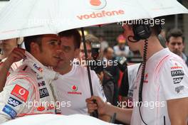 07.10.2007 Shanghai, China,  Lewis Hamilton (GBR), McLaren Mercedes - Formula 1 World Championship, Rd 16, Chinese Grand Prix, Sunday Pre-Race Grid