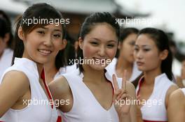 07.10.2007 Shanghai, China,  Grid girl - Formula 1 World Championship, Rd 16, Chinese Grand Prix, Sunday Grid Girl