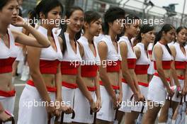 07.10.2007 Shanghai, China,  Grid girl - Formula 1 World Championship, Rd 16, Chinese Grand Prix, Sunday Grid Girl