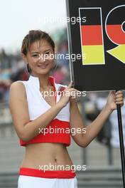 07.10.2007 Shanghai, China,  Grid girl - Formula 1 World Championship, Rd 16, Chinese Grand Prix, Sunday Grid Girl