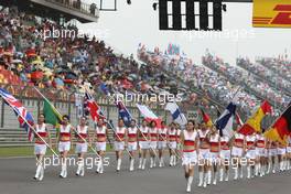 07.10.2007 Shanghai, China,  Grid girl - Formula 1 World Championship, Rd 16, Chinese Grand Prix, Sunday Grid Girl