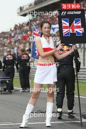 07.10.2007 Shanghai, China,  Grid girl - Formula 1 World Championship, Rd 16, Chinese Grand Prix, Sunday Grid Girl