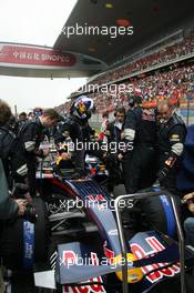 07.10.2007 Shanghai, China,  David Coulthard (GBR), Red Bull Racing - Formula 1 World Championship, Rd 16, Chinese Grand Prix, Sunday Pre-Race Grid