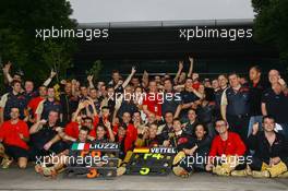 07.10.2007 Shanghai, China,  Sebastian Vettel (GER), Scuderia Toro Rosso and Vitantonio Liuzzi (ITA), Scuderia Toro Rosso finished 4th and 6th respectively - Formula 1 World Championship, Rd 16, Chinese Grand Prix, Sunday Podium