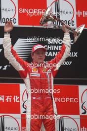 07.10.2007 Shanghai, China,  1st place Kimi Raikkonen (FIN), Räikkönen, Scuderia Ferrari - Formula 1 World Championship, Rd 16, Chinese Grand Prix, Sunday Podium