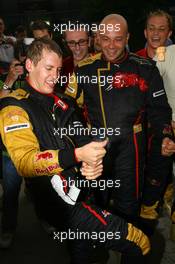 07.10.2007 Shanghai, China,  Sebastian Vettel (GER), Scuderia Toro Rosso, celebrates after finsishing 4th - Formula 1 World Championship, Rd 16, Chinese Grand Prix, Sunday Podium