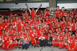 07.10.2007 Shanghai, China,  Ferrari Celebration, Felipe Massa (BRA), Scuderia Ferrari, Jean Todt (FRA), Scuderia Ferrari, Ferrari CEO, Kimi Raikkonen (FIN), Räikkönen, Scuderia Ferrari - Formula 1 World Championship, Rd 16, Chinese Grand Prix, Sunday Podium