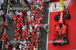 07.10.2007 Shanghai, China,  The Ferrari team - Formula 1 World Championship, Rd 16, Chinese Grand Prix, Sunday Podium