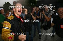 07.10.2007 Shanghai, China,  Sebastian Vettel (GER), Scuderia Toro Rosso, celebrates after finsishing 4th - Formula 1 World Championship, Rd 16, Chinese Grand Prix, Sunday Podium