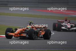 07.10.2007 Shanghai, China,  Sakon Yamamoto (JPN), Spyker F1 Team, F8-VII-B - Formula 1 World Championship, Rd 16, Chinese Grand Prix, Sunday Race