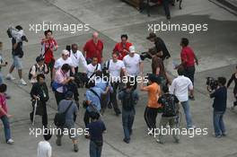 07.10.2007 Shanghai, China,  Lewis Hamilton (GBR), McLaren Mercedes leaves the circuit - Formula 1 World Championship, Rd 16, Chinese Grand Prix, Sunday Race