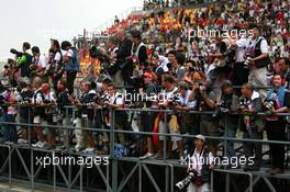 07.10.2007 Shanghai, China,  Photographers wait for Parc Ferme - Formula 1 World Championship, Rd 16, Chinese Grand Prix, Sunday Race