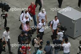 07.10.2007 Shanghai, China,  Lewis Hamilton (GBR), McLaren Mercedes leaves the circuit - Formula 1 World Championship, Rd 16, Chinese Grand Prix, Sunday Race