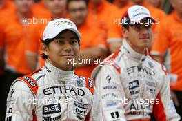 06.10.2007 Shanghai, China,  Sakon Yamamoto (JPN), Spyker F1 Team, Adrian Sutil (GER), Spyker F1 Team - Formula 1 World Championship, Rd 16, Chinese Grand Prix, Saturday