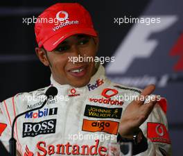 06.10.2007 Shanghai, China,  Lewis Hamilton (GBR), McLaren Mercedes - Formula 1 World Championship, Rd 16, Chinese Grand Prix, Saturday Press Conference